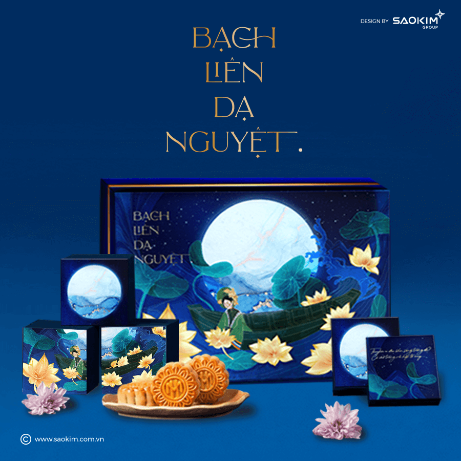 Mẫu thiết kế Hộp bánh trung thu Bạch Liên Dạ Nguyệt (3)